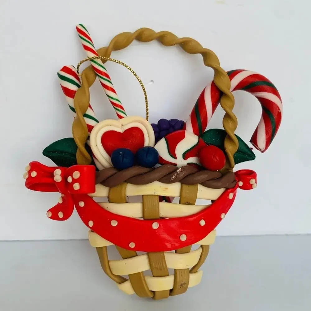 Christmas Basket Of Treats Ornaments